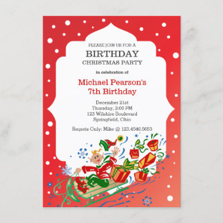 Invitación Fiesta de cumpleaños de los Navidades