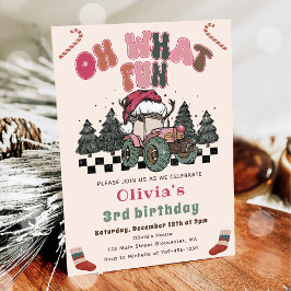 Invitación Fiesta de cumpleaños de los Navidades de los camio