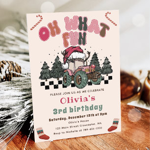 Invitación Fiesta de cumpleaños de los Navidades de los camio