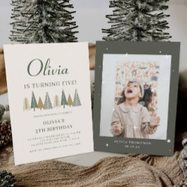 Invitación Fiesta de cumpleaños de los niños de invierno