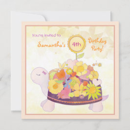 Invitación Fiesta de cumpleaños de los niños de las tortugas