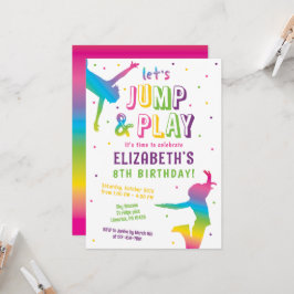 Invitación Fiesta de cumpleaños de los niños de Trampoline Pa