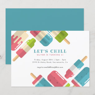 Invitación Fiesta de cumpleaños de los niños de verano modern