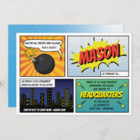 Fiesta de cumpleaños de los superhéroes y villanos