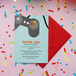 Invitación Fiesta de cumpleaños de los videojuegos