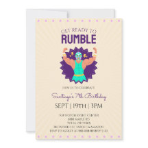 Fiesta de Cumpleaños de Lucha Libre Retro