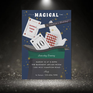 Invitación Fiesta de cumpleaños de Magic Show