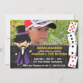 Invitación Fiesta de cumpleaños de Magic Show