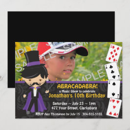 Invitación Fiesta de cumpleaños de Magic Show