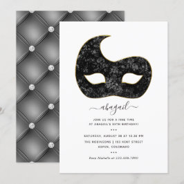 Invitación Fiesta de cumpleaños de Mardi Gras