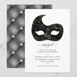 Invitación Fiesta de cumpleaños de Mardi Gras