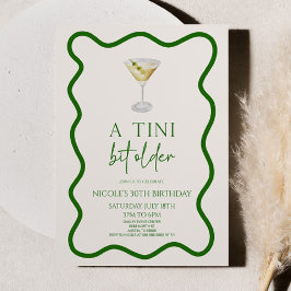 Invitación Fiesta de cumpleaños de Martini, un poco más viejo