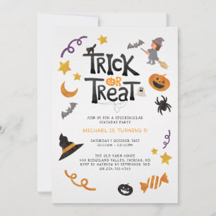 Invitación Fiesta de Cumpleaños de Monstruos Criaturas Lindas