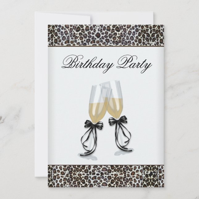 Invitación Fiesta de Cumpleaños de Mujer con Candilario de Le (Anverso)