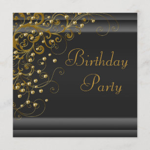 Invitación Fiesta de Cumpleaños de Mujer Remolino de Perla Do
