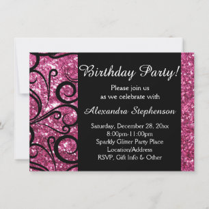 Invitación Fiesta de cumpleaños de mujeres con sexo masculino