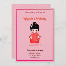 fiesta de cumpleaños de muñecas japoneses