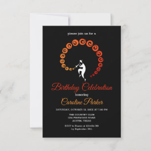 Invitación Fiesta de cumpleaños de músico de Trumpet de jazz