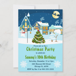 Invitación Fiesta de Cumpleaños de Navidad del Pueblo de Invi