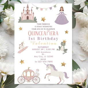 Invitación Fiesta de Cumpleaños de Niña Castillo de Cuento de