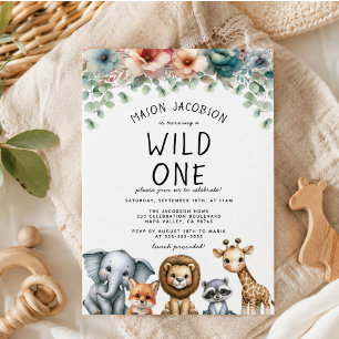 Invitación Fiesta de cumpleaños de niño salvaje safari Presup