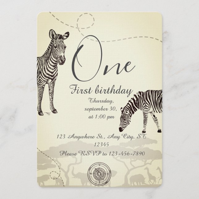 Invitación Fiesta de cumpleaños de niños (Anverso)