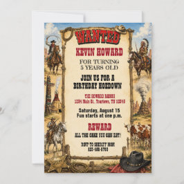 Invitación Fiesta de Cumpleaños de Niños con Cartel de Se Bus