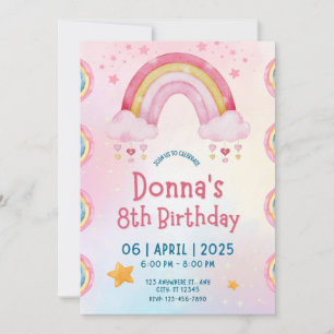 Invitación Fiesta de cumpleaños de niños con salpicaduras de 