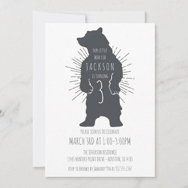 Invitación Fiesta de cumpleaños de niños con temática de "Bea (Anverso)