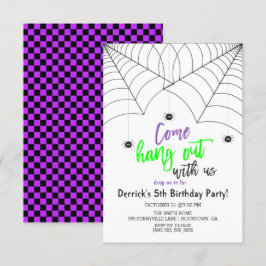 Invitación Fiesta de cumpleaños de niños de Halloween