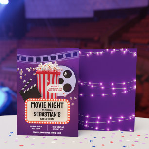 Invitación Fiesta de cumpleaños de niños de la noche de la pe