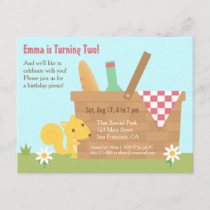 Invitación Fiesta de Cumpleaños de Niños en el Parque del Ard