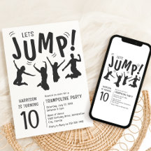 Fiesta de cumpleaños de niños en trampolín moderno