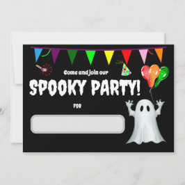 Invitación Fiesta de cumpleaños de niños fantasmales