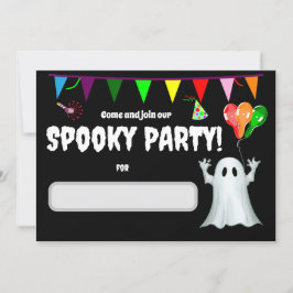 Invitación Fiesta de cumpleaños de niños fantasmales