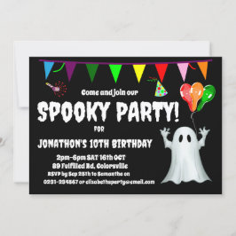 Invitación Fiesta de cumpleaños de niños fantasmales