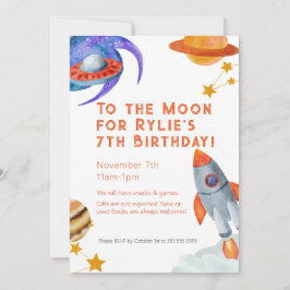 Invitación Fiesta de cumpleaños de niños invita a tema del es