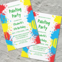 Fiesta de Cumpleaños de Niños Pintando