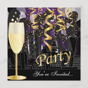 Invitación Fiesta de cumpleaños de Noche Fuera de chica   Mor