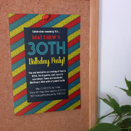 Invitación Fiesta de cumpleaños de nombre y edad banda celta