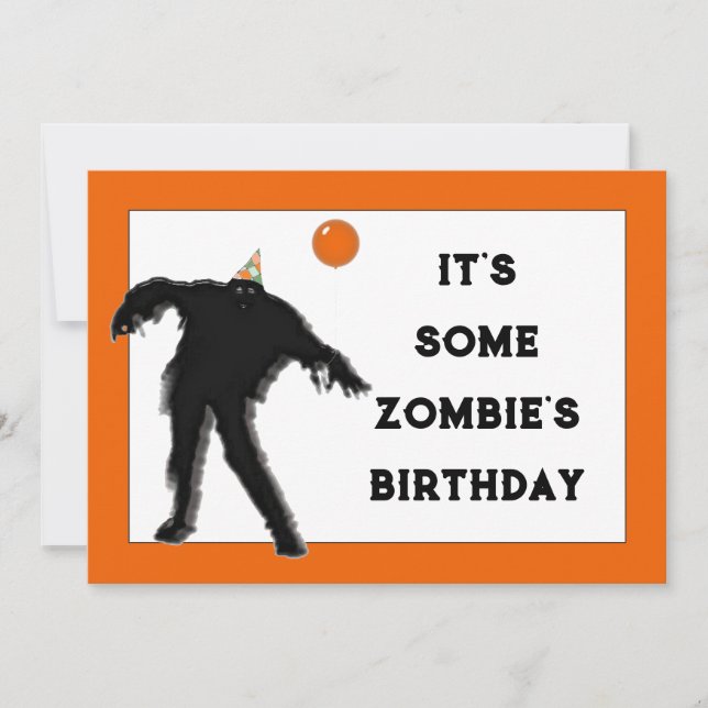 Invitación fiesta de cumpleaños de octubre (Anverso)