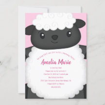 Fiesta de cumpleaños de oveja rosa