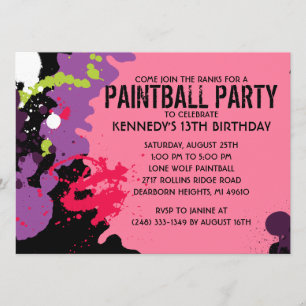 Invitación Fiesta de cumpleaños de Papúa Rosada