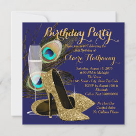 Invitación Fiesta de cumpleaños de Peacock