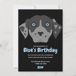 Invitación Fiesta de cumpleaños de perro cachorro lindo