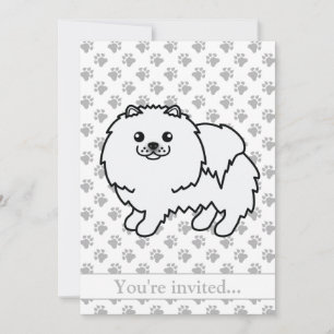 Invitación Fiesta de cumpleaños de perro de dibujos animados 