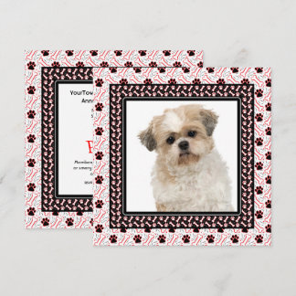 Invitación Fiesta de cumpleaños de perro de paso o de perro j