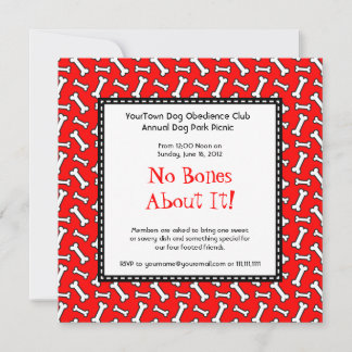Invitación Fiesta de cumpleaños de perro, picnic de Doggie en