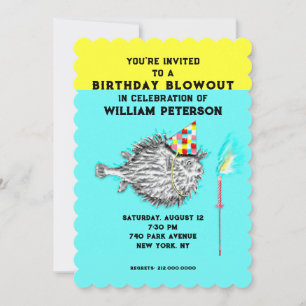 Invitación Fiesta de cumpleaños de pescador