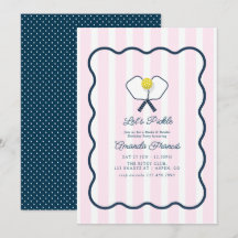 Fiesta de Cumpleaños de Pickleball Preppy Dinks &